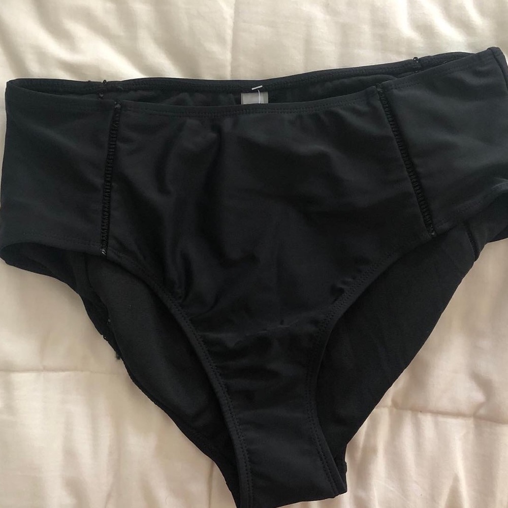 Black High Waisted Bikini Bottoms